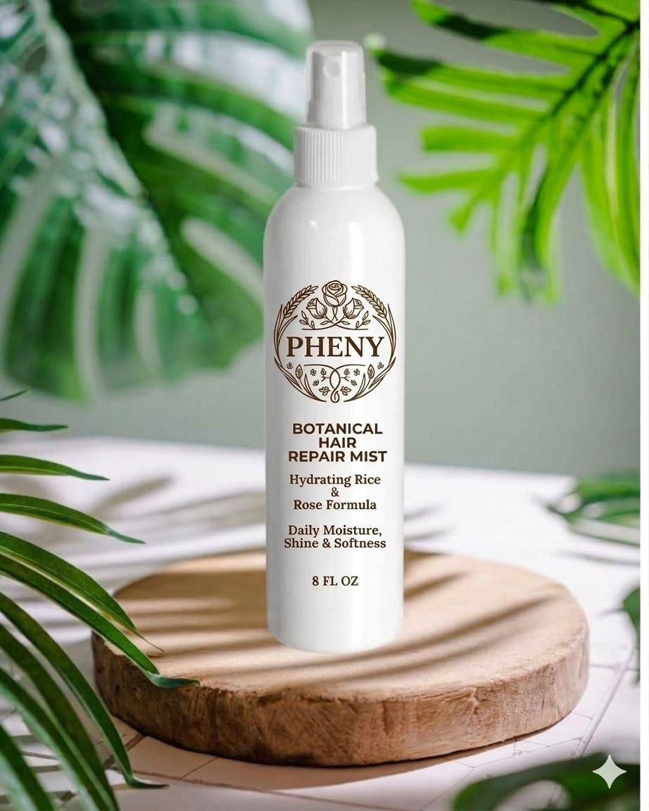 PHENY Botanical Hair Repair Mist – Hydrating Rice & Rose Formula